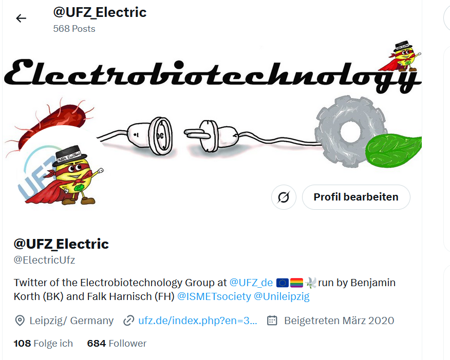 X / twitter profil of @UFZ_electric by 9.06.2025 X / twitter profil of @UFZ_electric by 9.06.2025